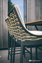 Chaise de bar Milou 62 cm - osier noir