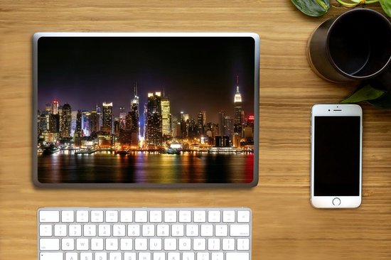 Sticker ordinateur portable - 14 pouces - New York - Skyline - Couleurs