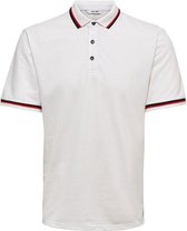 Only & Sons Poloshirt Onscilas Ss Polo Vd 22013661 White Mannen Maat - L