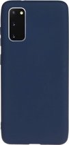 Solid hoesje Geschikt voor: Samsung Galaxy S10  Lite 2020 Soft Touch Liquid Silicone Flexible TPU Rubber - Oxford Blauw