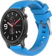Siliconen Smartwatch bandje - Geschikt voor  Xiaomi Amazfit GTR silicone band - lichtblauw - 42mm - Horlogeband / Polsband / Armband