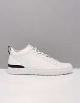 Blackstone tg16 sneakers heren wit  whbl white-black leer 46