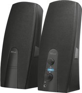 pc speakers - Trust Leto 2,0 USB Speaker Set, 6 Watts, 3,5 mm Jack, USB Power Supply for PC, Laptop, Tablet and Smartphone, Black