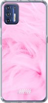 6F hoesje - geschikt voor Motorola Moto G9 Plus -  Transparant TPU Case - Cotton Candy #ffffff