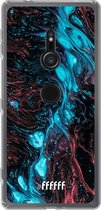 6F hoesje - geschikt voor Sony Xperia XZ2 -  Transparant TPU Case - River Fluid #ffffff