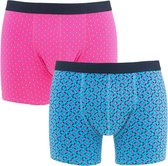 Scotch & Soda 2P stip mix blauw & roze - L