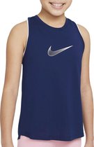 Nike Dri-FIT Trophy Tanktop Sporttop - Maat 152  - Vrouwen - Donker blauw  L-152/158