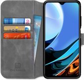 Xiaomi Redmi 9T Hoesje Retro Wallet Book Case Grijs