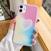 TPU-patroon beschermhoes voor iPhone 11 Pro Max (hart 1)