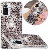 Voor Geschikt voor Xiaomi Redmi Note 10 Pro Luminous TPU-beschermhoes (Leopard Tiger)