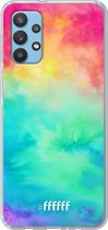 6F hoesje - geschikt voor Samsung Galaxy A32 4G -  Transparant TPU Case - Rainbow Tie Dye #ffffff