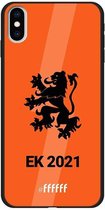 6F hoesje - geschikt voor iPhone Xs Max -  TPU Case - Nederlands Elftal - EK 2021 #ffffff