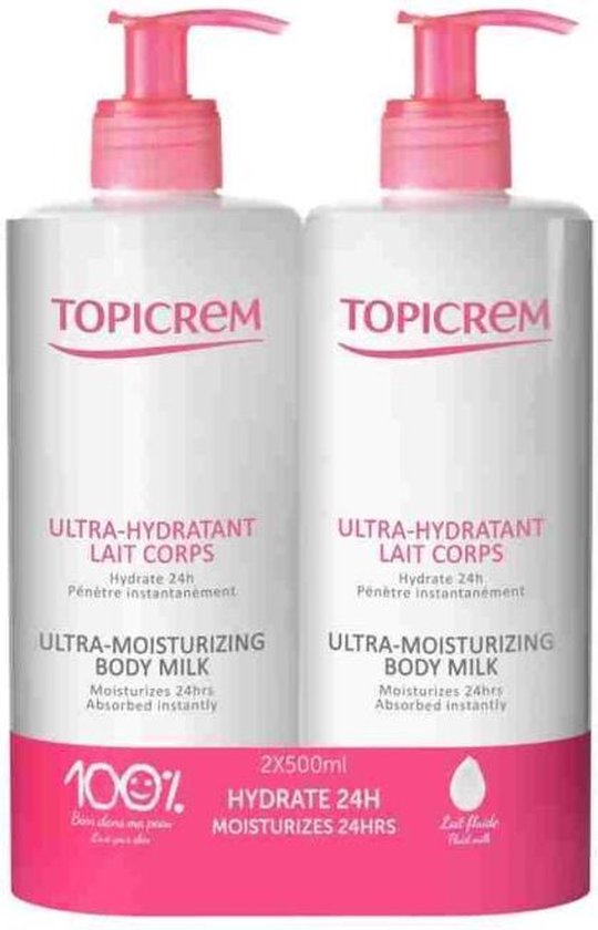 Vochtinbrengende Lichaamsmelk Topicrem 500 ml x 2 — afbeelding 2