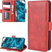 Voor Huawei P40 Pro Dual-side magnetische gesp horizontale flip lederen tas met houder & kaartsleuven & portemonnee (rood)