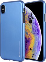 MERCURY GOOSPERY JELLY Serie Shockproof Soft TPU Case voor iPhone XS Max (blauw)