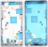 Frontbehuizing LCD Frame Bezelplaat voor Sony Xperia Z3 Compact / D5803 / D5833 (Wit)