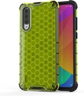 Voor Huawei Y9S schokbestendige honingraat pc + TPU-hoes (groen)