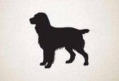 Silhouette hond - Norfolk Spaniel - Norfolk-spaniël - L - 75x80cm - Zwart - wanddecoratie