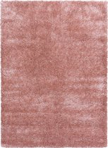 Extra hoogpolig shaggy vloerkleed Brilliant - rose - 80x150 cm