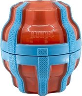 Kong treat spinner voer / snack dispenser oranje / blauw - 17x15x17 cm - 1 stuks