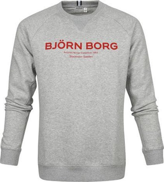 Bjorn Borg Sport Crew sweater heren grijs | bol.com