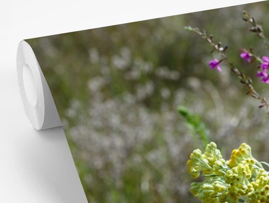 Papier peint photo peint photo vinyle - Fleurs dans des vases sur une table largeur 420 cm x hauteur 280 cm - Tirage photo sur papier peint (disponible en 7 tailles)