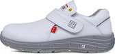 HKS Zoom 3 M witte werkschoenen - veiligheidsschoenen - safety shoes - laag - heren - klittenband - antislip - ESD - lichtgewicht - vegan - maat 43