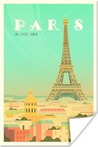 Affiche Illustration de la Tour Eiffel à Paris - 20x30 cm