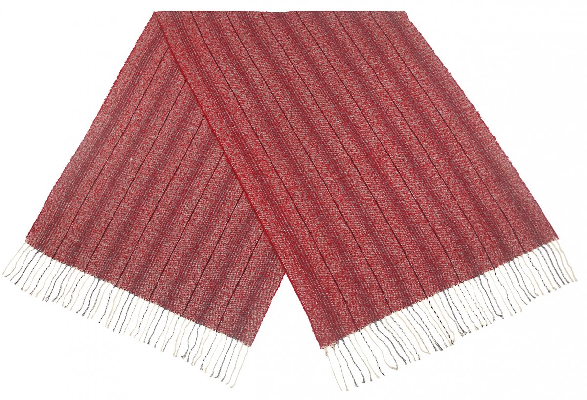 Cwi Sjaal - Stripes - Dames - 65 X 180 Cm - Rood