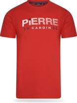 Pierre Cardin - Heren Tee SS 1950 Logo Shirt - Rood - Maat XXL