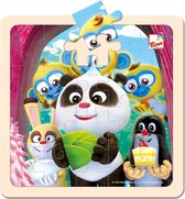 Bino Legpuzzel Little Mole & Panda Feest Junior Hout 20-delig