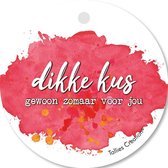 Tallies Cards - kadokaartjes  - bloemenkaartjes - Dikke Kus - Aquarel - set van 5 kaarten - valentijnskaart - valentijn  - moeder - mama - liefde - 100% Duurzaam