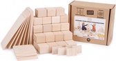 Just Blocks Houten Blokken SMALL PACK 74 stuks