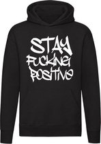 Stay Positive Hoodie | sweater | positief | corona | mental coach | mentaliteit | doorzetter | unisex | capuchon