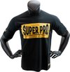 Super Pro T-Shirt S.P. Block-Logo Zwart/Goud Extra Large