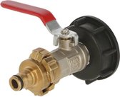 IBC adapter S60x6, met Geka koppeling en Gardena aansluiting
