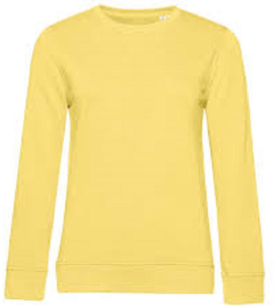 B&C Dames/dames Organic Sweatshirt (Brandend Geel)