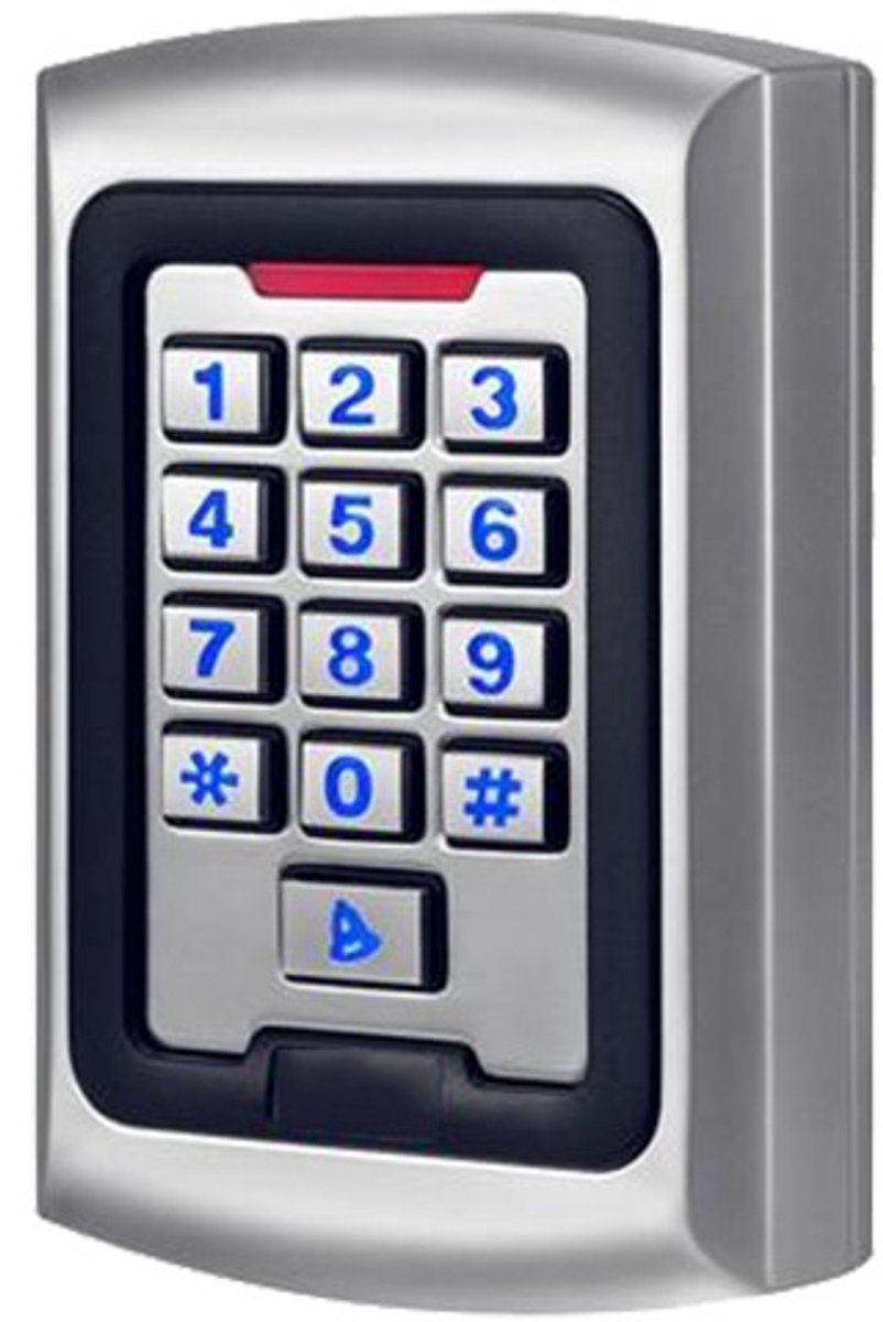 WL4 KPRO-2 stand alone toegangscontrole keypad, RFID kaartlezer, verlichting en deurbel geschikt voor binnen