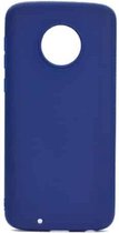 Voor Motorola Moto G6 Plus Candy Color TPU Case (blauw)