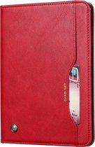 Voor iPad 10.2 Kneed Huidtextuur Horizontale Flip Leren Case met Fotolijst & Houder & Kaartsleuven & Portemonnee (Rood)