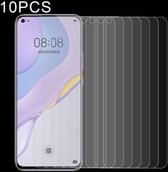 Voor Huawei nova 7 10 STKS Half-scherm Transparant Gehard Glas Film