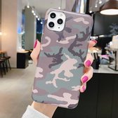 Schokbestendig IMD Camouflage TPU-beschermhoesje voor iPhone 11 Pro (bruin)