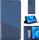 Voor Asus Zenfone Max Plus (M1) ZB570TL MUXMA MX109 Horizontale Flip Leren Case met Houder & Kaartsleuf & Portemonnee (Blauw)
