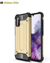 Voor Samsung Galaxy A02s Magic Armor TPU + pc combinatiebehuizing (goud)