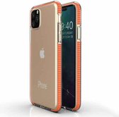 Voor iPhone 11 Pro Max TPU tweekleurige valbestendige beschermhoes (levendig oranje)