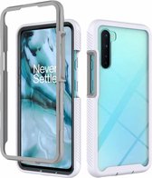 Voor OnePlus Nord Starry Sky Solid Color Series schokbestendige pc + TPU beschermhoes (wit)