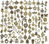 Ensemble de 100 breloques différentes - 100 breloques pour Bracelets - Bronze