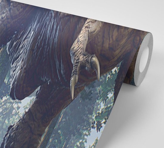 Dinosaurus T-Rex screamer massive attack - Fotobehang (in banen) - 450 x 260 cm