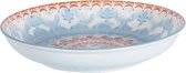 Clayre & Eef Soepbord Ø 20*4 cm Meerkleurig Keramiek Rond Soepkom Servies