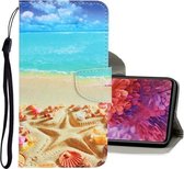 Voor Samsung Galaxy S20 FE 5G / S20 Lite 3D Gekleurde Tekening Horizontale Flip PU Lederen Case met Houder & Kaartsleuven & Portemonnee (Pentagram)